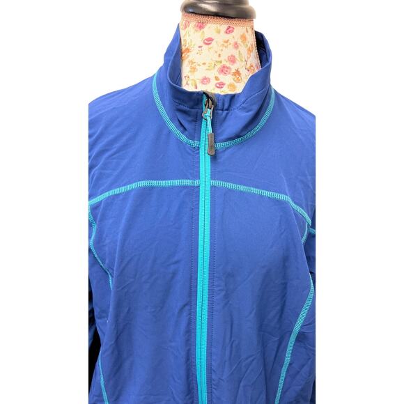 🧢 Eddie Bauer 2XL Blue Activewear Jacket – Full Zip Lightweight Layer - Picture 2 of 5
